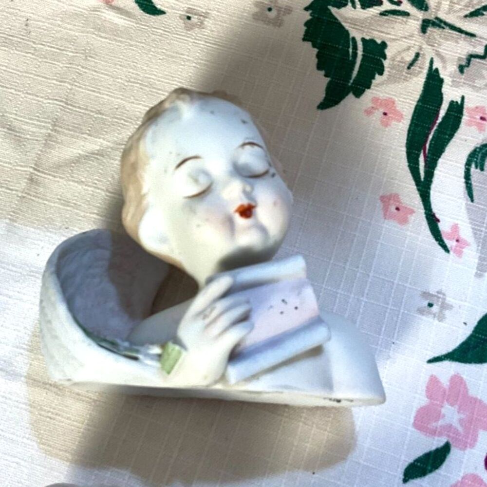 Vintage porcelain angel figurines 5 angels Lamore China & Lefton Occupied Japan - Picture 5 of 12